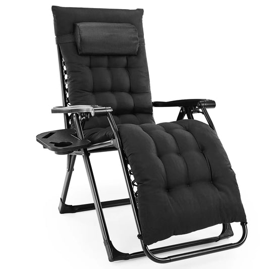 Zero Gravity Reclining Chair with Cup Holder & Cushion